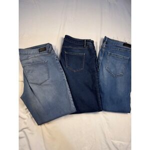 Lot 3 Womens Jeans Blue Denim Size 12 Sound Style, N Miller, D Jeans